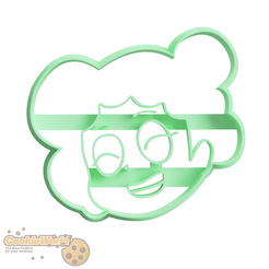 Mineta-My-hero-academy-1.png STL file Mineta My Hero Academy cookie cutter & stamp・3D print design to download