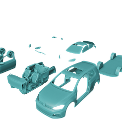 1.png Fichier STL Volkswagen Golf GTI 2017・Design pour impression 3D à télécharger