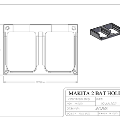 2-Battery-DWG.png Makita 2 Battery Holder