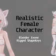 1.png Cat Girl - Realistic Female Character - Blender Eevee