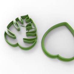 untitled.93.jpg Archivo STL Cortante hoja Selva・Plan de impresora 3D para descargar