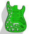 green.png Cannabis Leaf Fender Stratocaster Standard Body