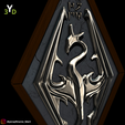 3.png Skyrim Emblem Wall Art