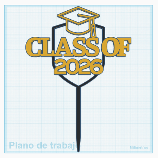 🎓 Graduation Topper Class of 2026・ STL File for 3D printing・Cults