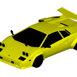 1.png Download file Lamborghini Countach 1985 • Object to 3D print, 3modeling