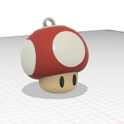 SetaD1.png Super Mario Bros. Mushroom Key Ring