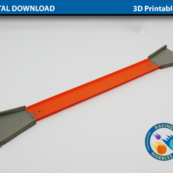 with-header.png 3D file HotWheels Adaptor Track for Marble Sports Racing System - A Modular Marble Racetrack Toy - STEM Toy・3D printer design to download