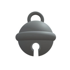 Bell.png STL file Leash - Little bell・3D printer model to download