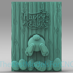 Easter-Egg.png Modèle 3D Fichier STL pour Routeur CNC Laser & Imprimante 3D Oeuf de Pâques