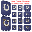 Blue-Space-Chappies-Floaty-Tank-Doors.png STL file Blue Space Chappies Floating Tank Doors・3D printable model to download
