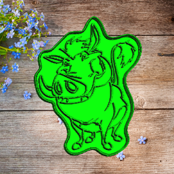 2021-04-20_22-26-27.png STL file cookie cutter lion king pumba・3D printer design to download
