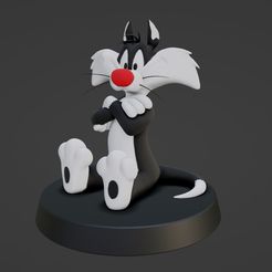 01.jpg Archivo STL Sylvester the cat・Modelo para descargar y imprimir en 3D
