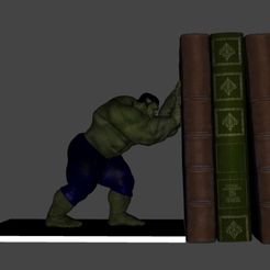 Screenshot_1.jpg Файл STL Держатель для книг "Невероятный Халк・Модель для загрузки и печати в формате 3D