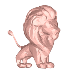 model.png Lion low poly