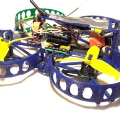 3aa51173dab0c9107756d2eff177e291_display_large.jpg Free STL file Micro quadrocopter - exchangeable semi ducts - Beecheese frame V11・Design to download and 3D print