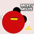 5.jpg mickey mouse 3d model wall relief