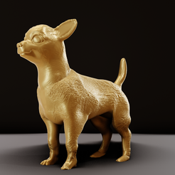 3.png Файл STL Собака чихуахуа стоящая STL・3D-печатная модель для загрузки
