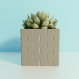bricks5.png bricks videogame inspired planter pot