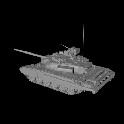 Russian T-90 tank digital model (1) 3D model