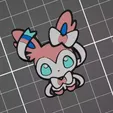 il_fullxfull.5726221364_5fz9.webp Anime Little Pink Fox Rabbit Cat with Ribbon Buddy Straw Topper STL 3D Print File 11mm Straw Width / Fits Popular 40 oz Tumblers