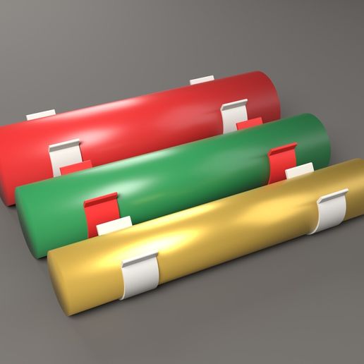 Wrapping Paper Roll Clips – Keep Gift Wrap from Unrolling (4 Sizes, No Supports)