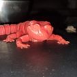 Leopard Gecko Articulated Toy, Print-In-Place Body, Snap-Fit Head, Cute Flexi