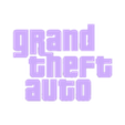 text.stl GTA 6 Grand Theft Auto VI logo Stand Decor