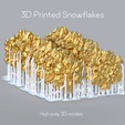 SF_Renders_0.png 3D Snowflake Set of 24  STL Files for 3d Printing DiY Printable Сhristmas Décor Model Christmas Snowflake STL 3D File