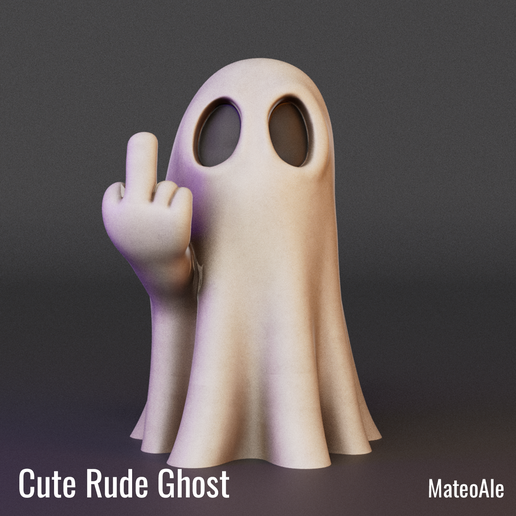 Cute Rude Ghost / Fantasma Tierno / Halloween