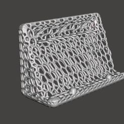 biz card holder parametric org.JPG Fichier STL Détenteur d'une carte de visite Parametric Organic・Modèle imprimable en 3D à télécharger