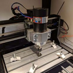 IMG_20200108_192846.jpg Download free STL file 3018 pro Z axis 500w 55mm Spindle Upgrade • Model to 3D print, corentintav