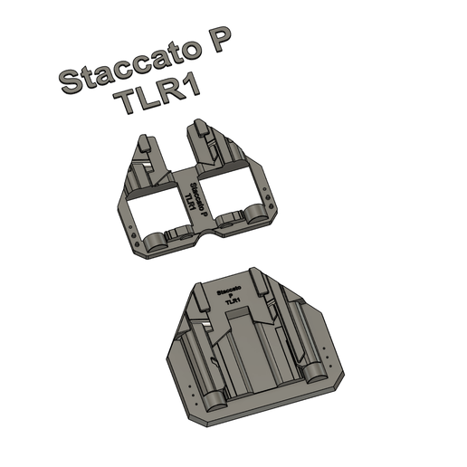 Staccato P TLR1 Split Holster Mold