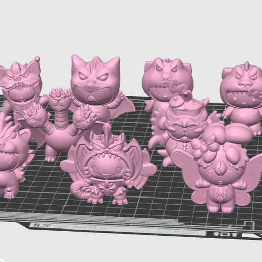 Godzilla x Hello Kitty Happy Meal Inspired Figure Collection