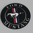 1.png Ford Mustang Logo Coaster