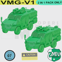 V1.png Fichier STL BMG-V1 VOITURE MILITAIRE (2 EN 1)・Modèle pour imprimante 3D à télécharger