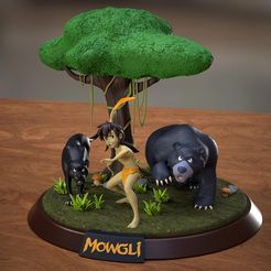 001.jpg Mowgli, Baloo & Baguera - The Jungle book