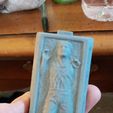 Star Wars .stl Han Solo Carbonite .3D action figure .OBJ Kenner style.