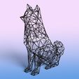 akita.jpg Akita Dog - Wire Art