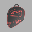 CASQUE-JETAIME-PAPA.png Keychain motorcycle helmet I love you dad