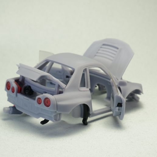 DSCF6667.jpg Nissan Skyline GTR34 tooned model kit
