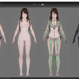 2.png Bikini Model - Realistic Female Character - Blender Eevee