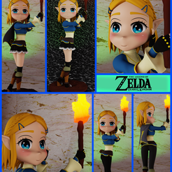 zelda.png Fichier STL Princesse Zelda - La légende de Zelda・Objet imprimable en 3D à télécharger