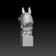 DOG333.jpg Dog head -German Shepherd head -German Shepherd decorative - German Shepherd decoration - German Shepherd on desk 3d model for 3d print