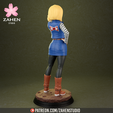 Render5.png Android18 - Dragon Ball 3D print model