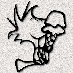 project_20230808_0930325-01.png Woodstock eating ice cream wall art Charlie Brown Wall Decor Peanuts