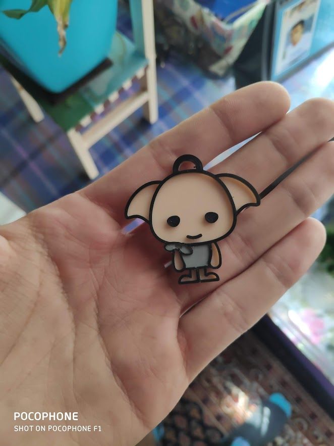 Файл STL Dobby keychain. Multiple colors with one extruder・Идея 3D ...