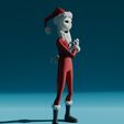 0019.jpg Christmas Jack Skellington Low Poly