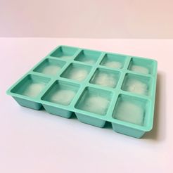 3D Printed Personalized Ice Cube Tray by joeybonez