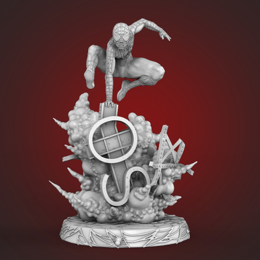 Spider-Man Explosion Scene 3D model