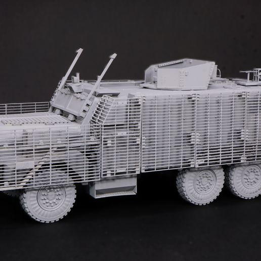 British Army Mastiff 2 Bar Armour 3D model